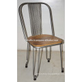 Industrial Metal Wooden Restaurant Chair